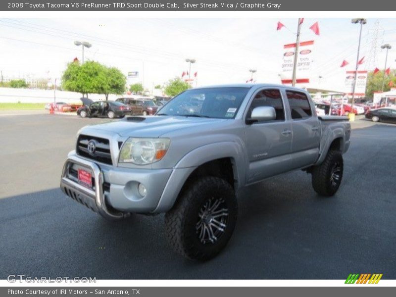 Silver Streak Mica / Graphite Gray 2008 Toyota Tacoma V6 PreRunner TRD Sport Double Cab