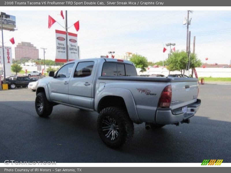 Silver Streak Mica / Graphite Gray 2008 Toyota Tacoma V6 PreRunner TRD Sport Double Cab