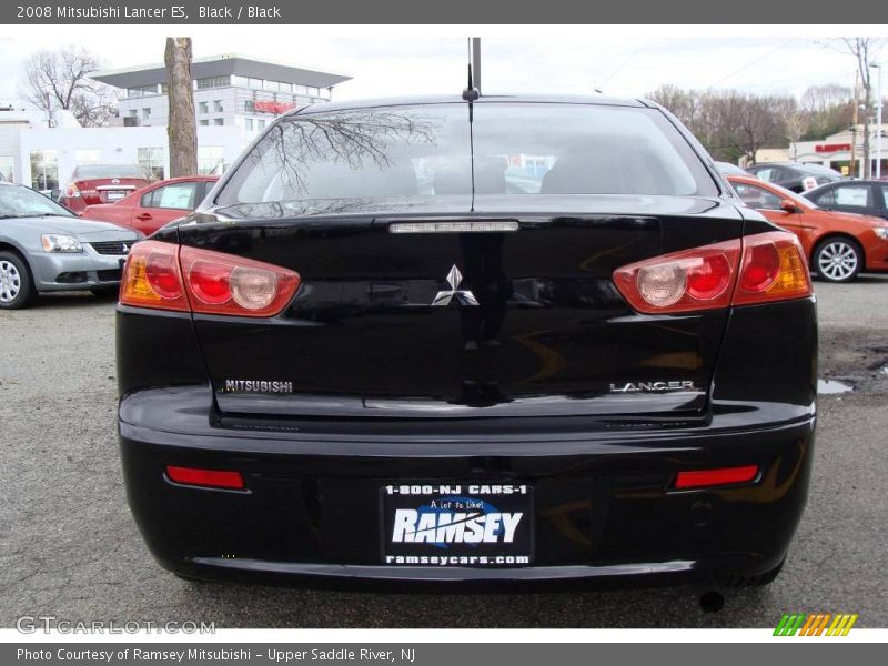 Black / Black 2008 Mitsubishi Lancer ES