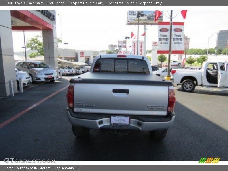 Silver Streak Mica / Graphite Gray 2008 Toyota Tacoma V6 PreRunner TRD Sport Double Cab