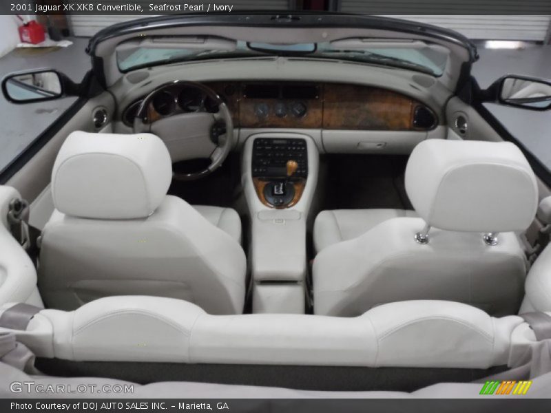 Seafrost Pearl / Ivory 2001 Jaguar XK XK8 Convertible
