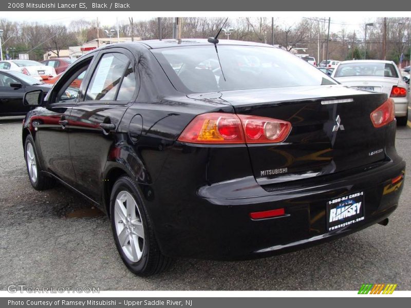 Black / Black 2008 Mitsubishi Lancer ES