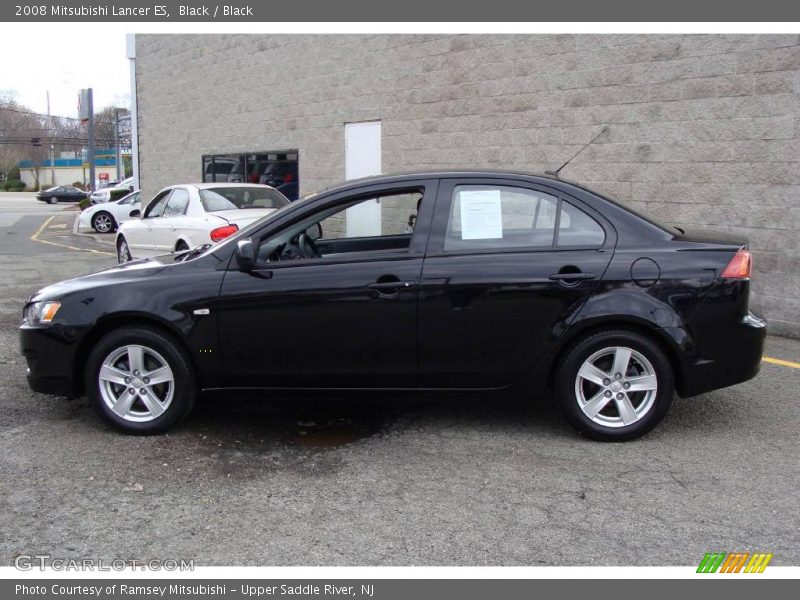 Black / Black 2008 Mitsubishi Lancer ES