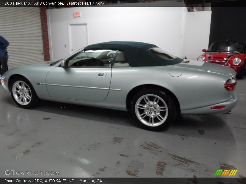Seafrost Pearl / Ivory 2001 Jaguar XK XK8 Convertible