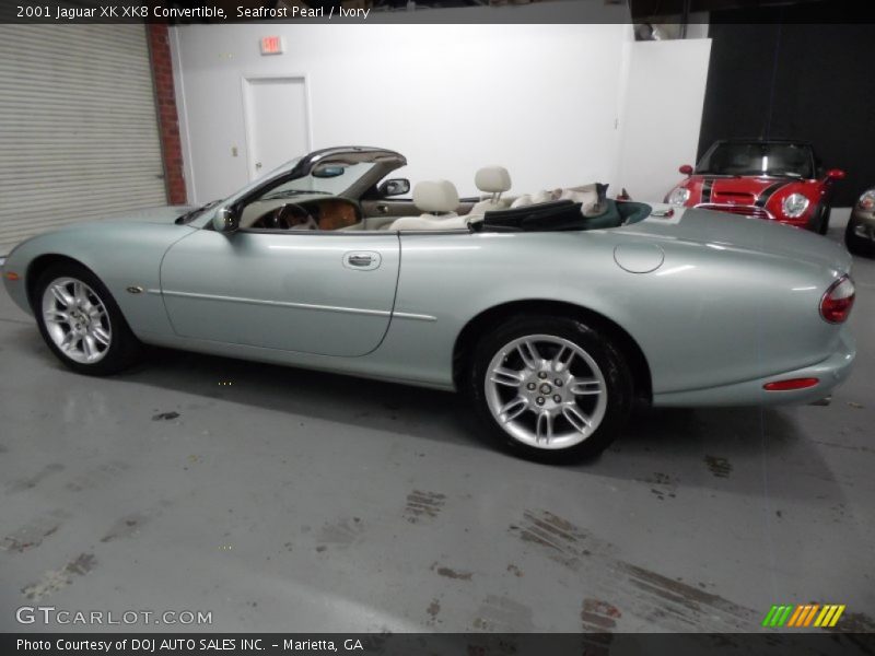 Seafrost Pearl / Ivory 2001 Jaguar XK XK8 Convertible