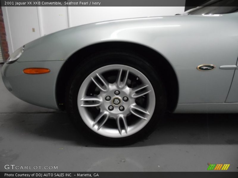 Seafrost Pearl / Ivory 2001 Jaguar XK XK8 Convertible