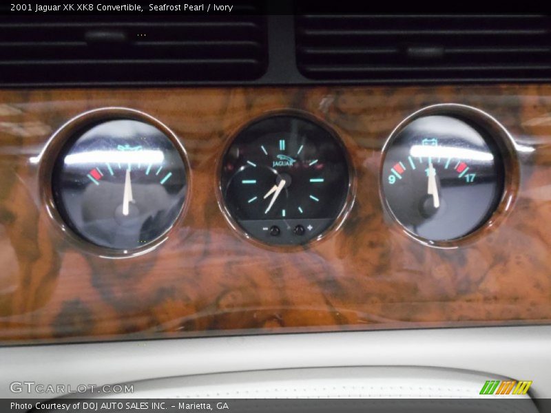 Seafrost Pearl / Ivory 2001 Jaguar XK XK8 Convertible