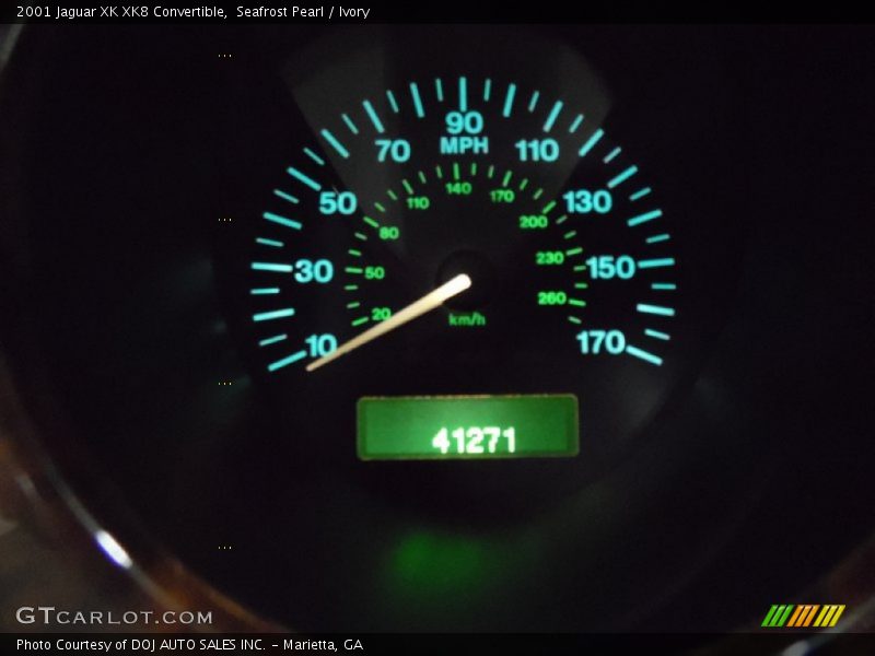 Seafrost Pearl / Ivory 2001 Jaguar XK XK8 Convertible