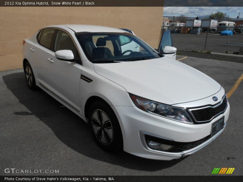 Snow White Pearl / Black 2012 Kia Optima Hybrid