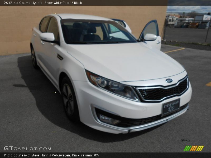 Snow White Pearl / Black 2012 Kia Optima Hybrid