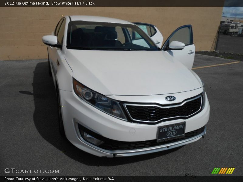 Snow White Pearl / Black 2012 Kia Optima Hybrid