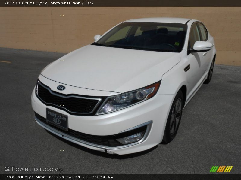 Snow White Pearl / Black 2012 Kia Optima Hybrid