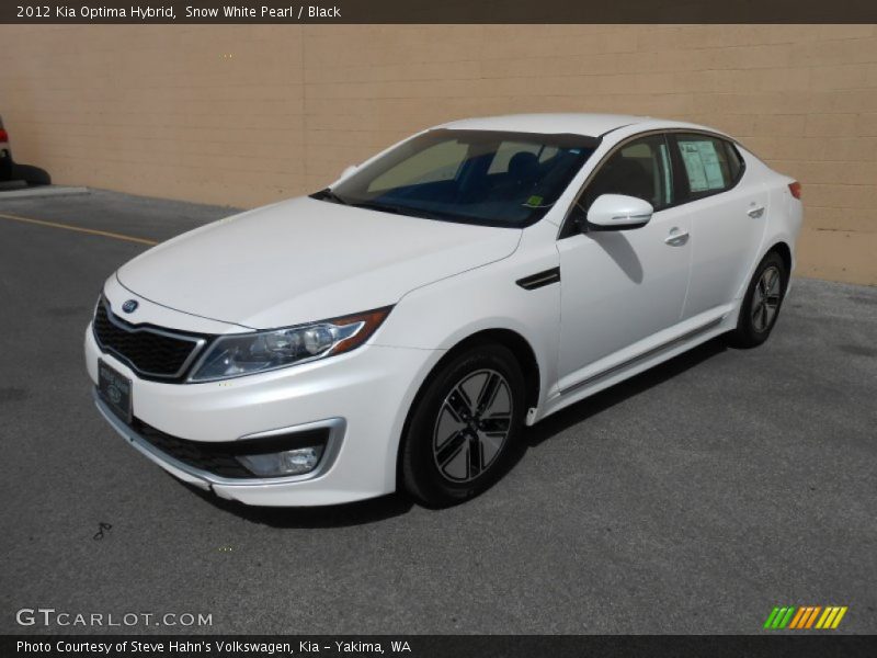 Snow White Pearl / Black 2012 Kia Optima Hybrid