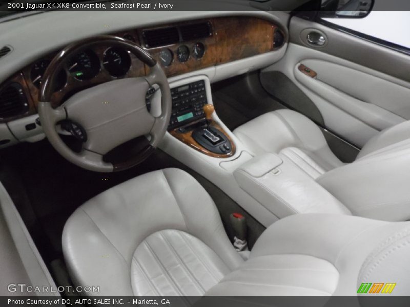 Seafrost Pearl / Ivory 2001 Jaguar XK XK8 Convertible