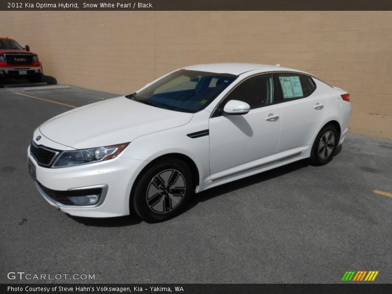 Snow White Pearl / Black 2012 Kia Optima Hybrid