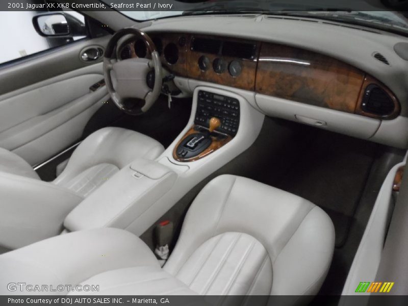Seafrost Pearl / Ivory 2001 Jaguar XK XK8 Convertible