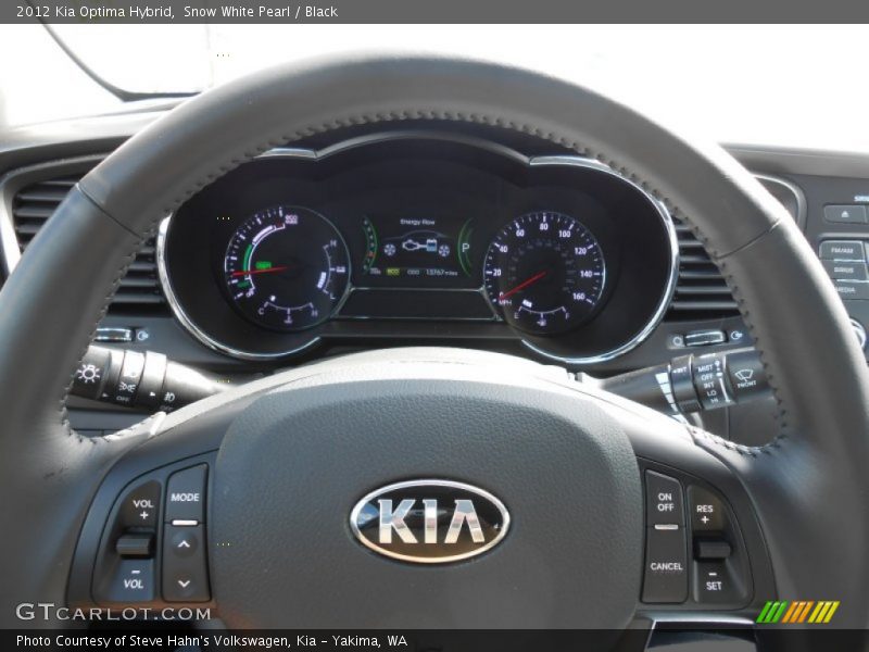 Snow White Pearl / Black 2012 Kia Optima Hybrid