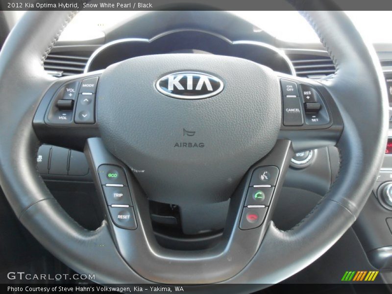 Snow White Pearl / Black 2012 Kia Optima Hybrid