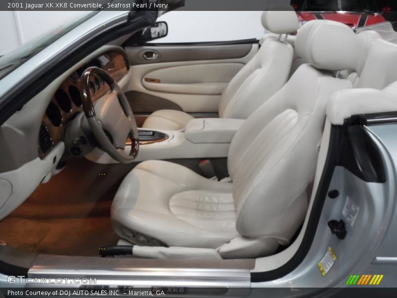 Seafrost Pearl / Ivory 2001 Jaguar XK XK8 Convertible