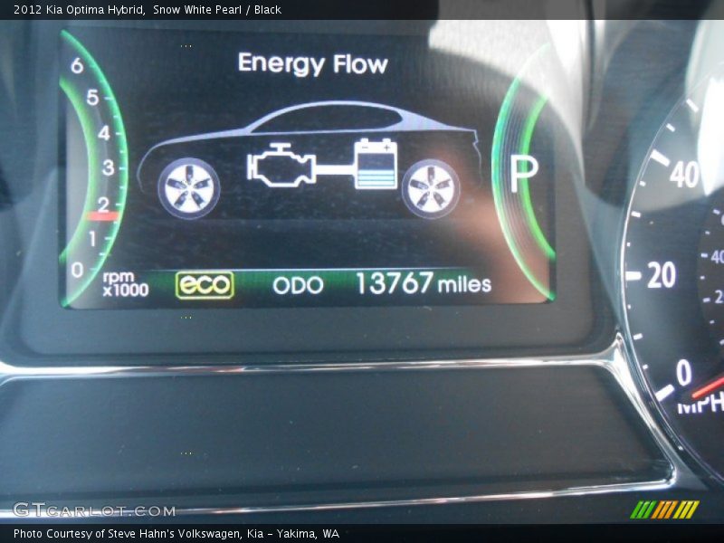 Snow White Pearl / Black 2012 Kia Optima Hybrid
