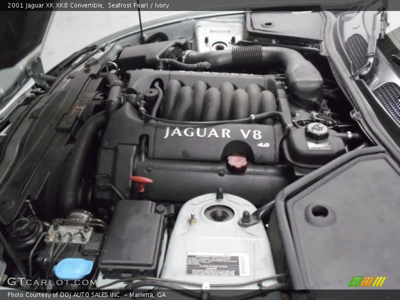 Seafrost Pearl / Ivory 2001 Jaguar XK XK8 Convertible