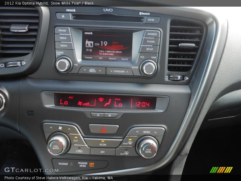 Snow White Pearl / Black 2012 Kia Optima Hybrid
