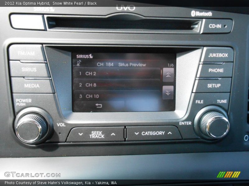 Snow White Pearl / Black 2012 Kia Optima Hybrid