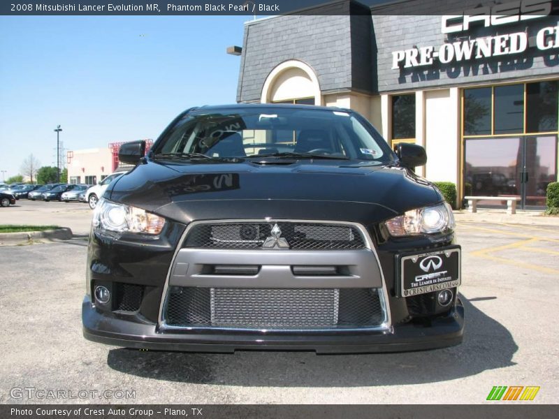 Phantom Black Pearl / Black 2008 Mitsubishi Lancer Evolution MR