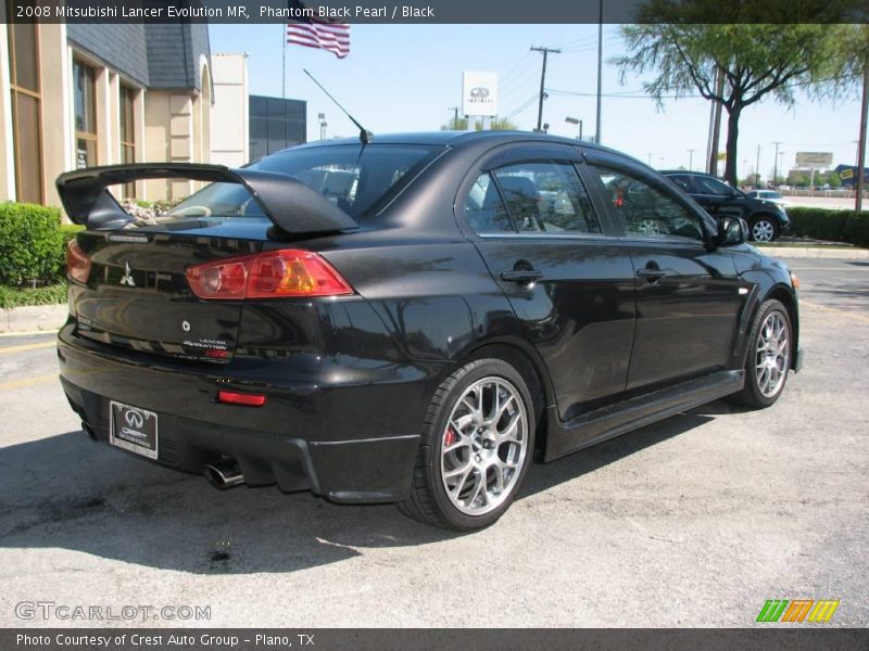 Phantom Black Pearl / Black 2008 Mitsubishi Lancer Evolution MR