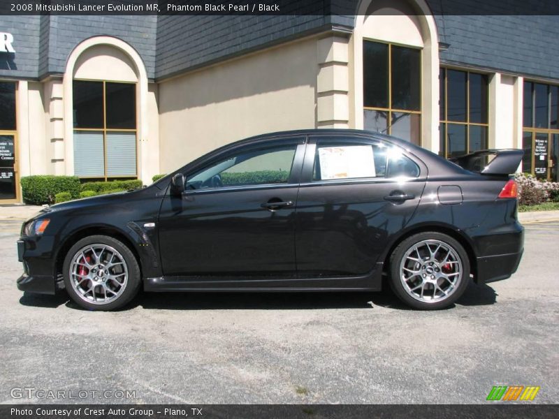 Phantom Black Pearl / Black 2008 Mitsubishi Lancer Evolution MR