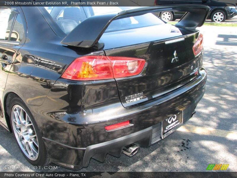 Phantom Black Pearl / Black 2008 Mitsubishi Lancer Evolution MR