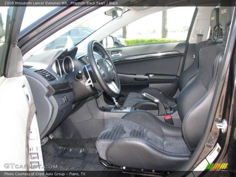 Phantom Black Pearl / Black 2008 Mitsubishi Lancer Evolution MR