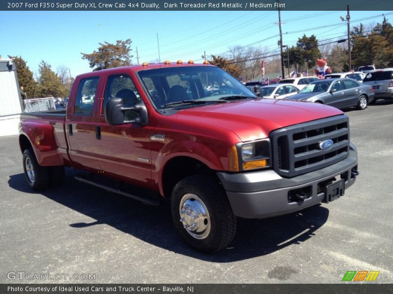 Dark Toreador Red Metallic / Medium Flint 2007 Ford F350 Super Duty XL Crew Cab 4x4 Dually