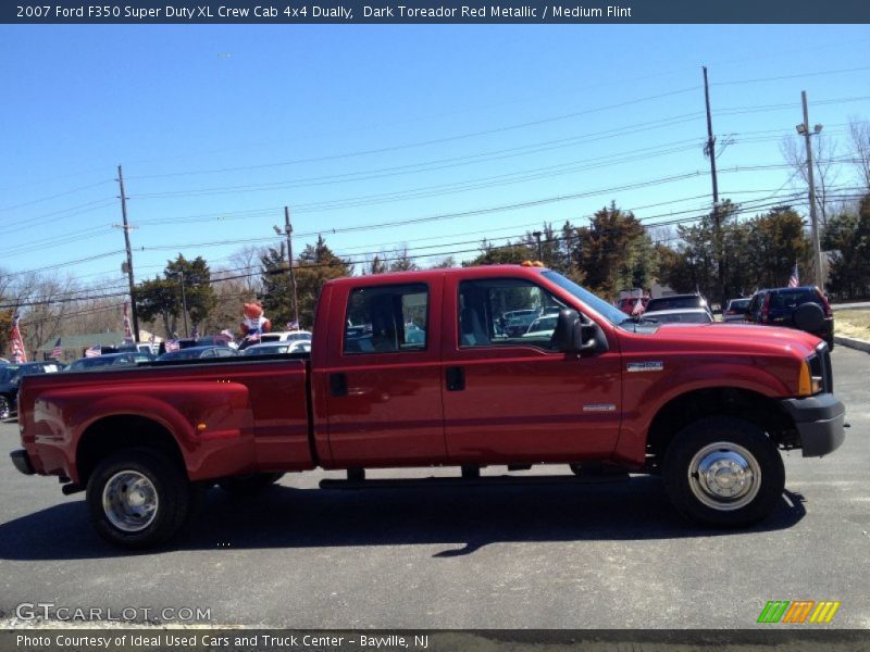 Dark Toreador Red Metallic / Medium Flint 2007 Ford F350 Super Duty XL Crew Cab 4x4 Dually
