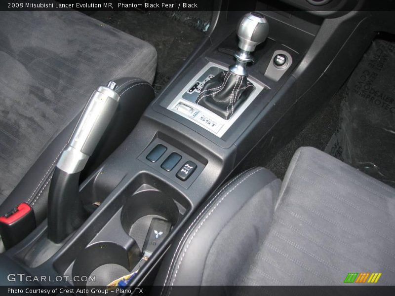 Phantom Black Pearl / Black 2008 Mitsubishi Lancer Evolution MR