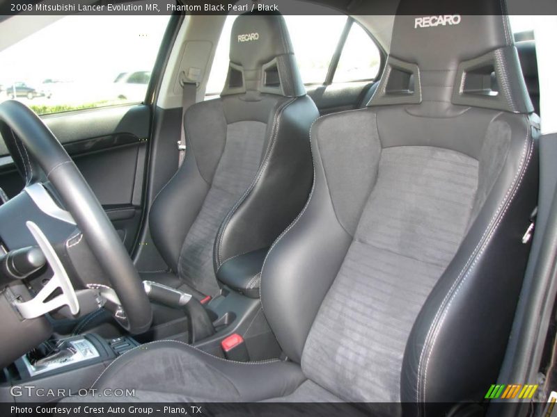 Phantom Black Pearl / Black 2008 Mitsubishi Lancer Evolution MR