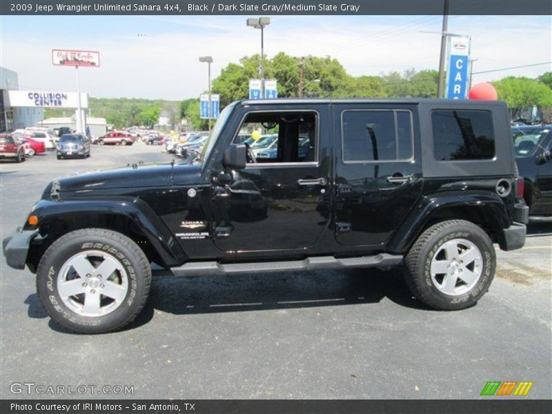 Black / Dark Slate Gray/Medium Slate Gray 2009 Jeep Wrangler Unlimited Sahara 4x4