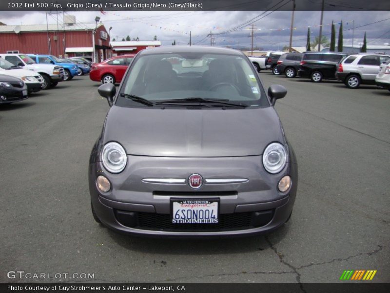 Grigio (Grey) / Tessuto Grigio/Nero (Grey/Black) 2012 Fiat 500 Pop