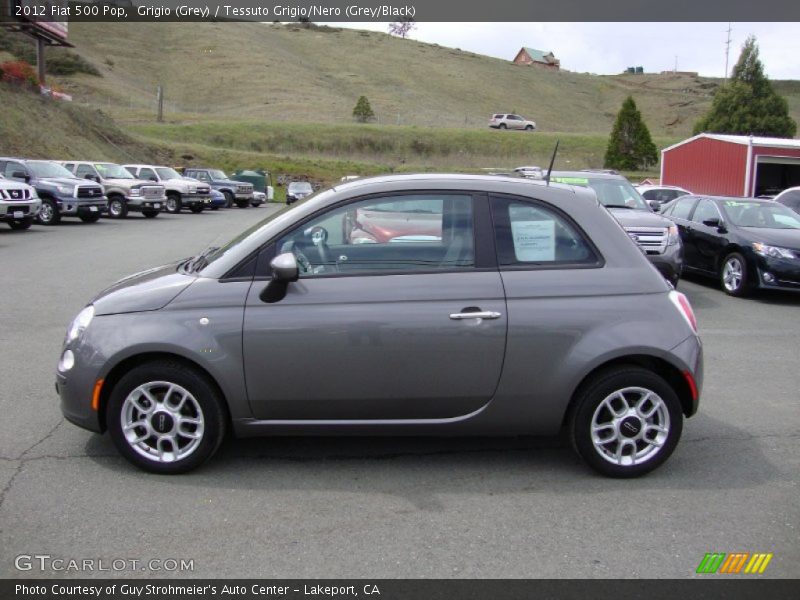 Grigio (Grey) / Tessuto Grigio/Nero (Grey/Black) 2012 Fiat 500 Pop