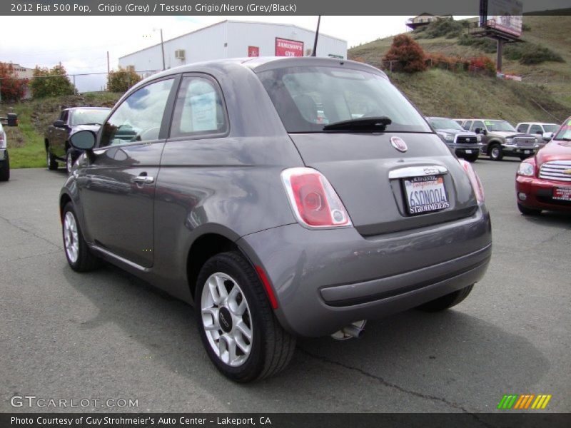 Grigio (Grey) / Tessuto Grigio/Nero (Grey/Black) 2012 Fiat 500 Pop