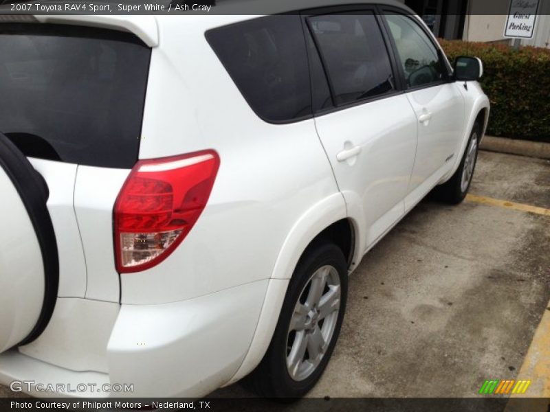 Super White / Ash Gray 2007 Toyota RAV4 Sport