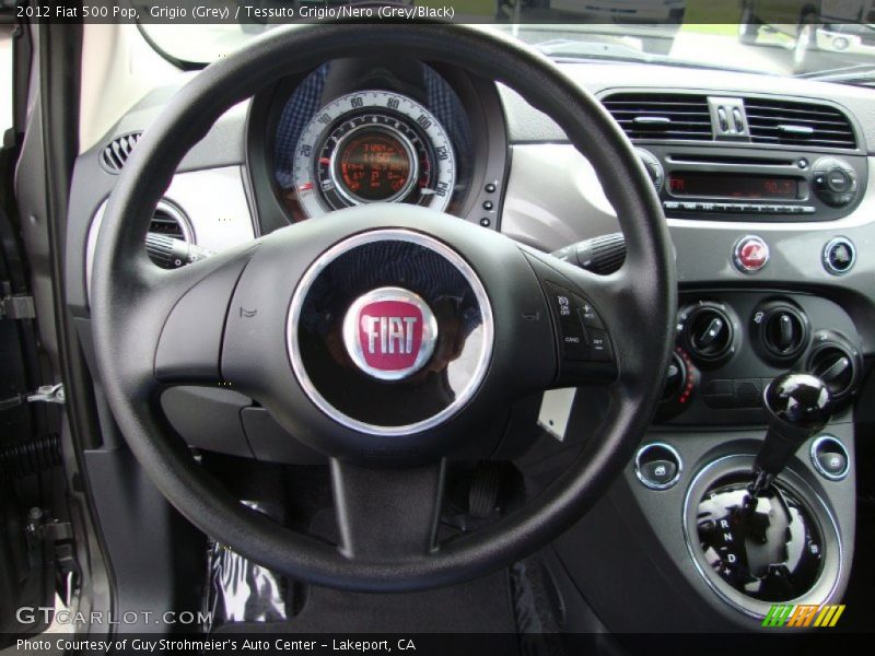 Grigio (Grey) / Tessuto Grigio/Nero (Grey/Black) 2012 Fiat 500 Pop