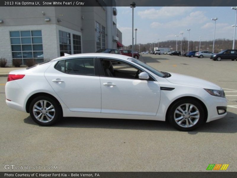 Snow White Pearl / Gray 2013 Kia Optima LX