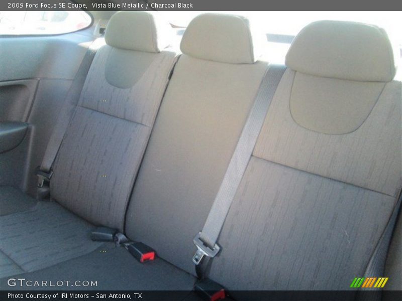 Vista Blue Metallic / Charcoal Black 2009 Ford Focus SE Coupe