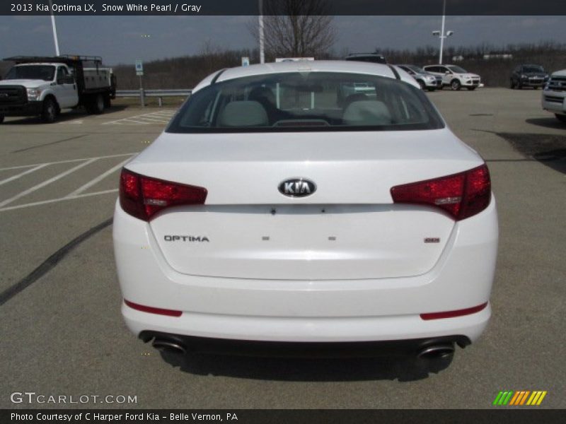 Snow White Pearl / Gray 2013 Kia Optima LX