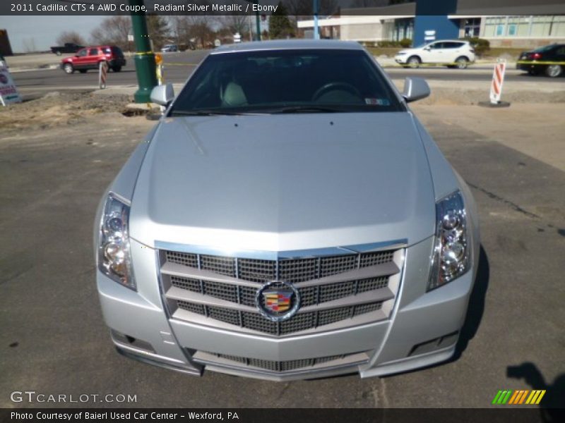 Radiant Silver Metallic / Ebony 2011 Cadillac CTS 4 AWD Coupe