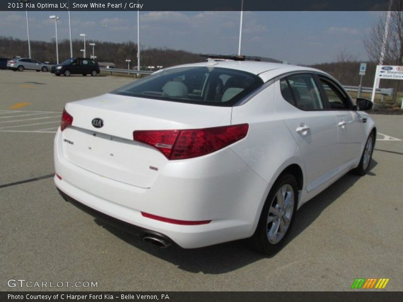 Snow White Pearl / Gray 2013 Kia Optima LX