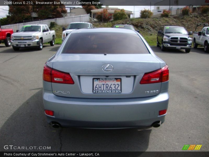 Breakwater Blue Metallic / Cashmere Beige 2006 Lexus IS 250