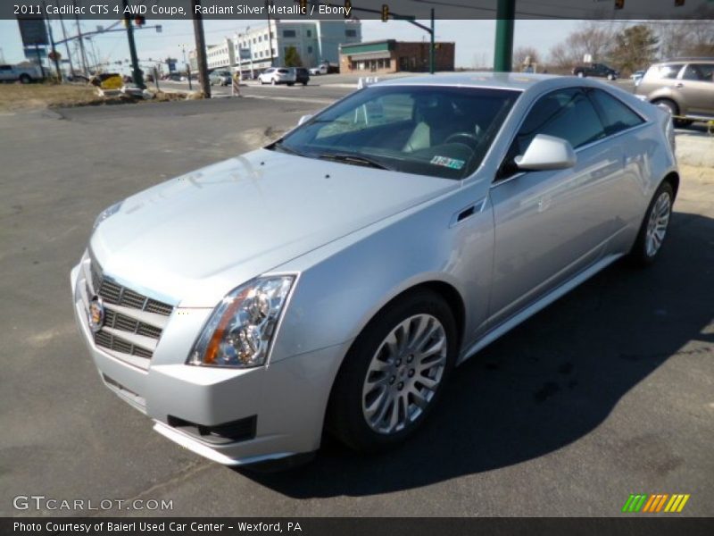 Radiant Silver Metallic / Ebony 2011 Cadillac CTS 4 AWD Coupe