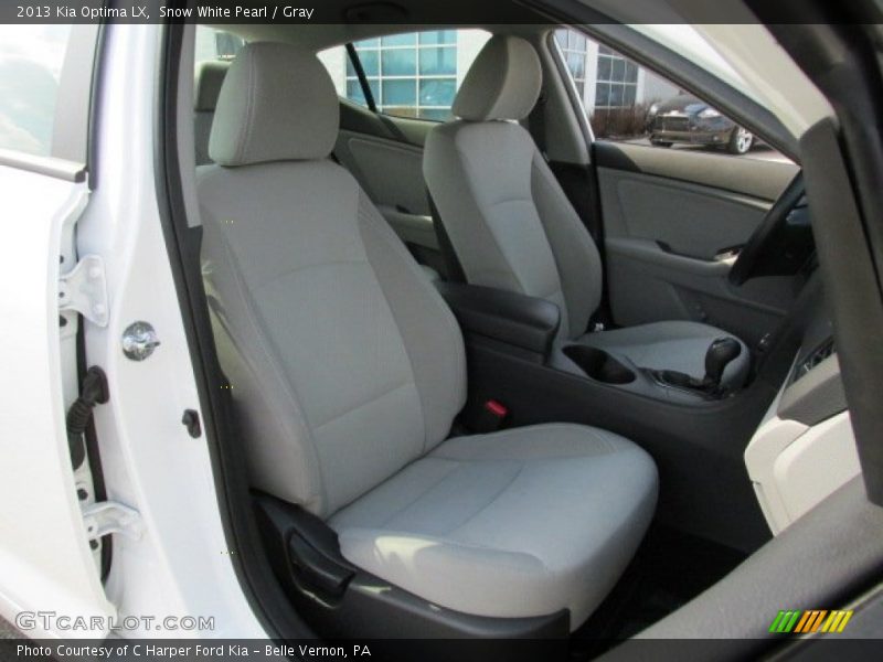 Snow White Pearl / Gray 2013 Kia Optima LX